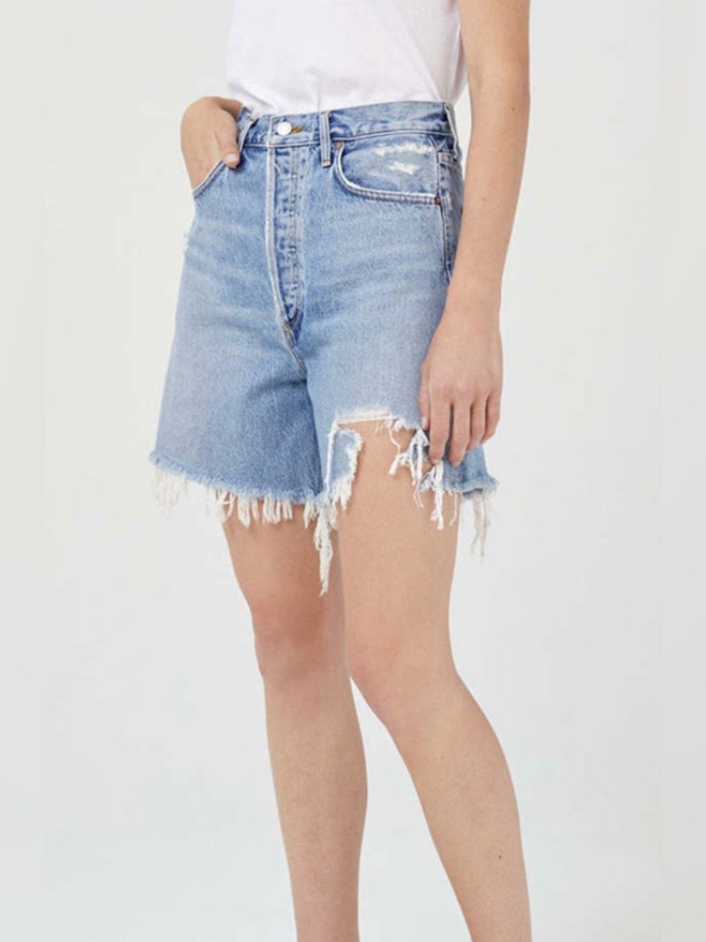 Agolde Stella Denim Shorts, Ritual, 25